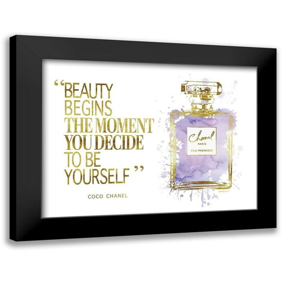 Greenwood, Amanda 14x12 Black Modern Framed Museum Art Print Titled - Beauty Begins Inky Purple
