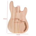 thumbnail image 1 of PB-T02 Raw Electric Guitar Body, Sycamore Wood Blank Guitar Body for PB Style Bass Guitars, DIY Parts, 1 of 4