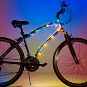 Brightz Cosmic LED Bicycle Accessory Frame Light, Water-Resistant, 1 Count, Width 2 in, Multi-Color