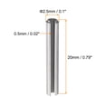 thumbnail image 2 of Unique Bargains Slotted Spring Pin M2.5 x 20mm 304 Stainless Steel Split Spring Roll Dowel Pins Plain Finish 20Pcs, 2 of 3