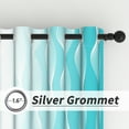 thumbnail image 4 of Lfeey Teal Gradient Ombre Blackout Curtains for Bedroom Living Room, Grommet Curtains, 42x72 inch, Set of 2, 4 of 7