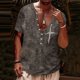 thumbnail image 2 of Playeras De Bambu Para Hombre, Camisetas Con Estampado De Manga Corta A La Moda Para Hombre, Camisetas Casuales Con Cierre Digital 3D, Camisetas De Verano Para Hombre, 2 of 4
