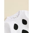 thumbnail image 6 of Suealasg Little Boys Girls Fall Winter Sweatshirt 6M 1T 2T 3T 4T 5T Kids Long Sleeve Ghost Embroidery Pullovers Tops Halloween Clothes for Toddler Boys Girls, 6 of 8