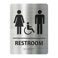 thumbnail image 4 of Letrero de baño, letrero de baño, tablero de señalización, letrero de baño , letrero de inodoro moderno para hombres y mujeres, supermercado, Estilo D, 4 of 8