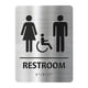 thumbnail image 4 of Letrero de baño Placa de metal para baño público Letrero de inodoro para instalar Estilo D, 4 of 9
