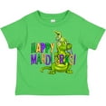 thumbnail image 3 of Inktastic Happy Mardi Gras Big and Little Alligators with Beads Boys or Girls Toddler T-Shirt, 3 of 5