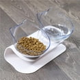 thumbnail image 1 of Cat Bowls,Elevated Tilted Puppy Bowl,Bunny Neck Protection Food Water Container Feeder, 1 of 5