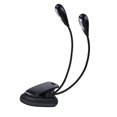 thumbnail image 3 of Clip On Music Stand Book Reading Mini Double Adjustable Arms Light Led Lamp (8 Beads), 3 of 5
