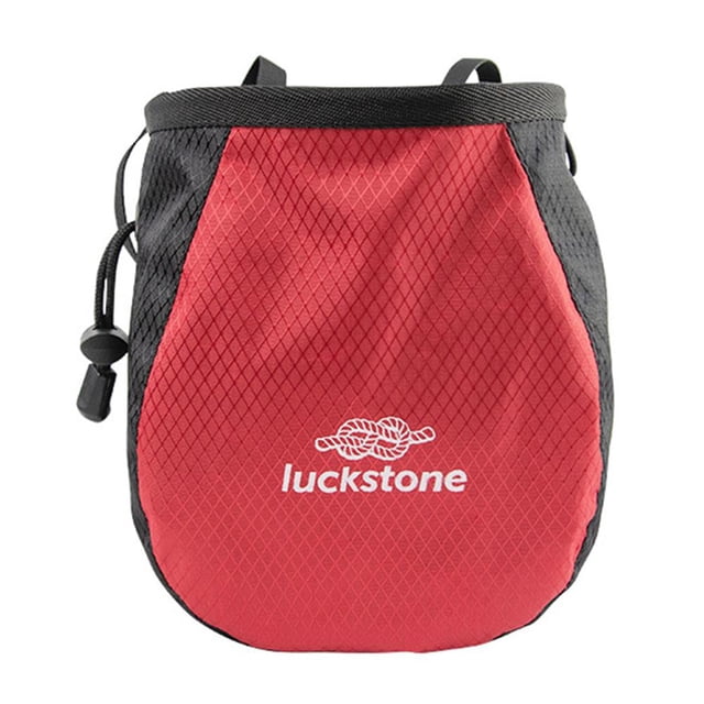 4Uds. Bolsa De Tiza Cinturón Ajustable Almacenamiento Resistencia Al Desgarro Para Fitness Rojo