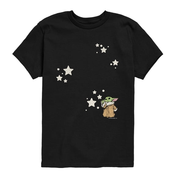 The Mandalorian - Grogu Stars - Youth Boys Short Sleeve Graphic T-Shirt