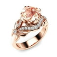 thumbnail image 3 of OPOLSKI Bow Cubic Zirconia Finger Ring Wedding Party Engagement Jewelry Rose Gold, 3 of 5