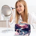 thumbnail image 6 of SwanCosmetic Storage Bag with Zipper, Printed Design, - PVCMakeup Organizer, Small Makeup Case, Travel Pouch Organizer, 6 of 6