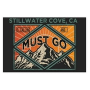 Stillwater Cove California 9X6-Inch Souvenir Wood Sign With Frame Must Go Design