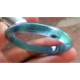 thumbnail image 6 of Certified Icy Blue Water Green Burma 100% Natural A JADE Jadeite Baby Bangle Bracelet 43 mm 647031 TN, 6 of 13