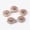 Rose Gold, variant on 5pcs 9x5mm Rondelle Rose Gold Silver Charms Crystal & Copper Metal Loose Beads-Rose Gold