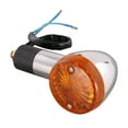 thumbnail image 2 of 2x 12V Amber Bullet Turn Signal Lights for Motorcycles, Clear Lens, 2 of 6