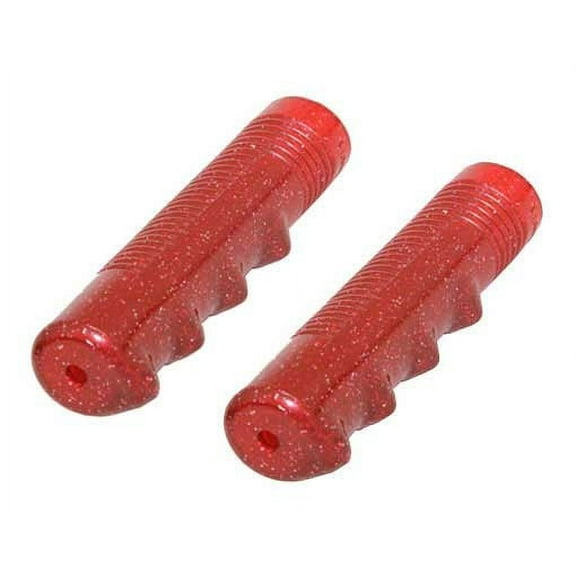 Alta Glitter Flake Lowrider Bicycle Sparkle Grips (Red)