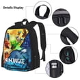 thumbnail image 5 of Ninjago Backpack 3 In 1 Bookbags Sets Adjustable Shoulder Backpack Lunch Bag Pencil Case Pouch Box, Black, One Size, 5 of 9