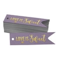 thumbnail image 1 of Inkdotpot Pack Of 100 Real Gold Foil Paper Tags Love Is Sweet Wedding Favor Hang Tags, 1 of 6