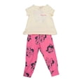 thumbnail image 1 of Set Pijama Minnie para Niña 2 Piezas Estampado Minnie Beige y Rosa Talla 2, 1 of 4