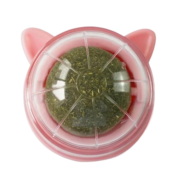 Juguetes de bolas de hierba gatera para moler en el suelo, lamer, bola de energía, bocadillo, juego, burla, gato, mascota estilo L