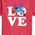 thumbnail image 3 of Lilo & Stitch - Love Cupid Stitch - Men's Short Sleeve Graphic T-Shirt, 3 of 5