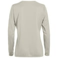 thumbnail image 3 of Augusta Ladies Long Sleeve Wicking T-Shirt 1788 Silver Grey Xl, 3 of 3