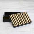 thumbnail image 3 of NOVICA Lacquered wood box, 'Chess', 3 of 7