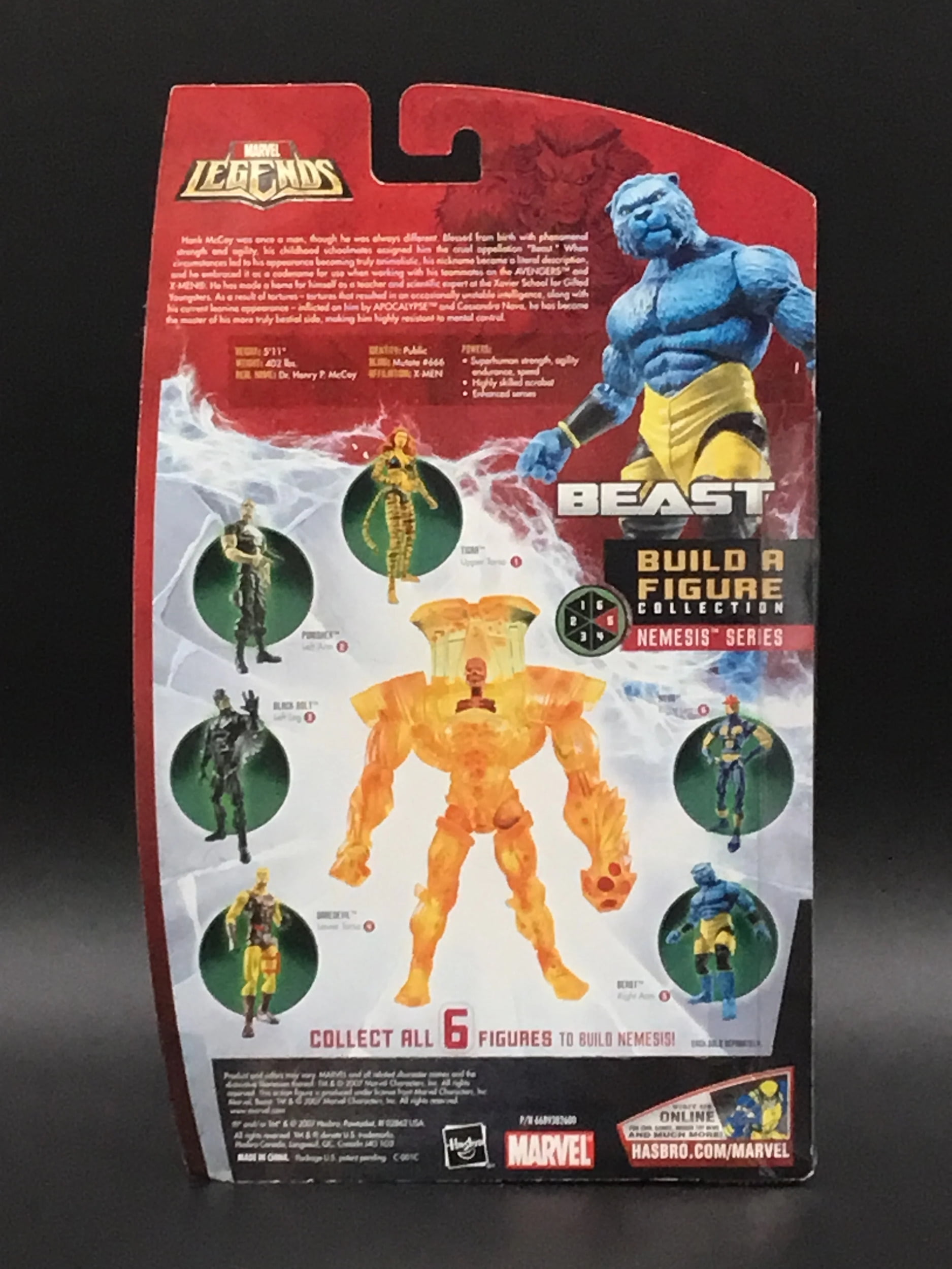 Hasbro Marvel Legends Exclusive Nemesis Build-A-Figure Wave Action Figure Beast