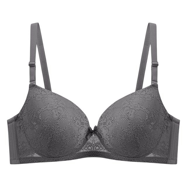 ManxiVoo Plus Size Wireless Bra For Women Full Coverage Support Anti Sagging Comfort Soft Fabric Seamless Nighttime Wear 105 Size Grey