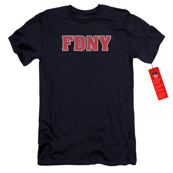 New York City Fdny Premium Adult 30/1 T-Shirt Navy