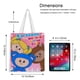 thumbnail image 5 of Mother Goose Club Bolso de tela con estampado de lienzo para mujer, bolsa de compras reutilizable y estética, con cremallera interior, regalo para mujer,40*40cm., 5 of 6