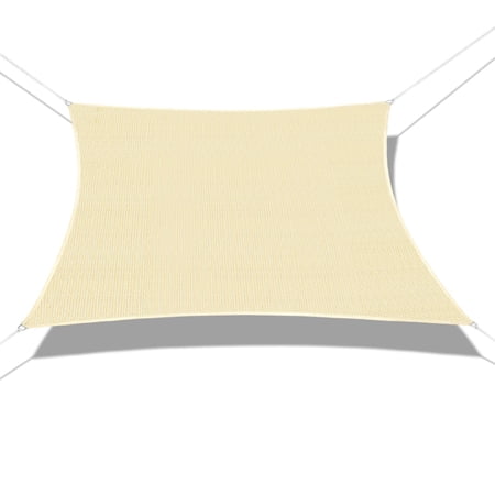 Sunshades Depot 9' x 19' 180GSM Sun Shade Sail Rectangle Permeable Canopy Tan Beige Customize Size Available Commercial For Patio Garden Preschool Kindergarten Playground Outdoor Facility Activities