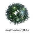 thumbnail image 3 of HYLLai 16.4ft Christmas Rattan String Lights with 50 LED Bulbs – Battery Powered DIY Tree and Window Decoration, 3 of 6