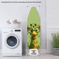 thumbnail image 3 of Renewold Ironing Board Cover with Elastic Edge Resist Scorching Irish Ironing Board Protector Standard Size for St Patricks Day Home Decor, 55 x 16 Inches, Giraffe Shamrock Green, 3 of 5