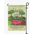 thumbnail image 1 of Printtoo Tan Happy Campers Caravans 12.5x18 Inches Double SidedFlagsDouble Sided CampFlagCampsiteFlagPersonalized Camping Flags, 1 of 4