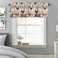 thumbnail image 3 of Curtain Valance for Windows, Farmhouse Sheep Pig Chicken Cow Kitchen Valances Rod Pocket Short Curtains, Farm Animal Letter Back Window Valance for Bedroom Bathroom Living room 60x14in, 3 of 9