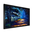 thumbnail image 2 of Designart 'Park Road In The Afternoon Shadows' Lake House Framed Art Print, 2 of 4