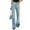 Light Blue, variant on Womens Wide Leg Jeans Pants Washed Mid-Waist Denim Pants Spring Fall Solid Color Denim Trousers for Women's S-2XL