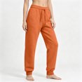 thumbnail image 2 of Resicozy Baggy Sweatpants Women 2026 Hight Waisted Drawstring Fall Pants Ladies Lounge Joggers Pockets Saffron S, 2 of 7