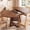Brown, variant on CONCETTA Extendable Dining Table for 4-8, Space-Saving with Storage Shelf, Adjustable Oval Design for Kitchen and Living Room (Black)