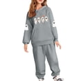 thumbnail image 2 of Auroural Toddler Girls Clothes 2 Piece Set Girls 5T Winter Long Sleeved Set For Boys And Girls Hoodie Set For Children Hooded Sweatshirt Set For Children Two-piece Sweatshirt Sets, 2 of 6