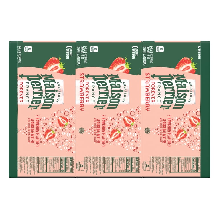 Maison Perrier Forever Strawberry Sparkling Water, 11.15 fl oz, 24 Pack photo 6