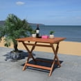 thumbnail image 2 of SAFAVIEH Outdoor Collection Kresler Folding Table, Natural, 2 of 14