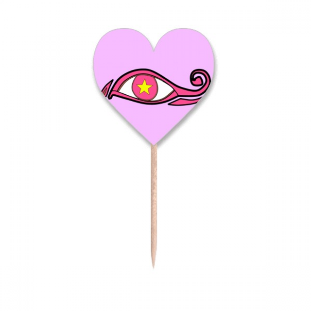 Charade Thellord Eye Toothpick Flags Heart Lable Cupcake Picks