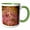 Green/White, variant on 3drose, Redbud Tree, 11oz Two-tone Red Mug