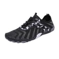thumbnail image 3 of lnmuld Men Women Barefoot Shoes, Breathable Mesh Shoes for Water Yoga Fitness Hiking Color:Black,Size:7.5, 3 of 7