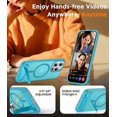 thumbnail image 4 of Funda con Soporte Magnético invisible, Delgada Mate, para iPhone 13 Pro Max, Azul Lago, 4 of 7