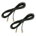 thumbnail image 6 of Uxcell 33 '' RG174 RP-SMA Male to RP-SMA Female Antenna Extension Cable  Longer Length Metal Black 2pcs, 6 of 6