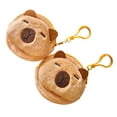 thumbnail image 1 of Pack de 2 monederos capibara peluche, estilo 2, 1 of 2